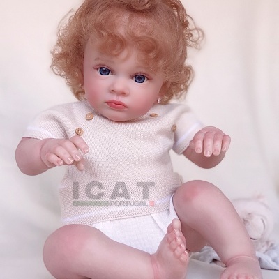 Boneca Reborn Menina Sónia, cabelo Enraizado Realista, Peso 2 kg, Boneca Infantil Realista de 50 cms com Corpo de Tecido, Envio Rápido, Ideal para Presente de Aniversário Boneca Reborn Menina Sónia, cabelo Enraizado Realista, Peso 2 kg, Boneca Infantil Realista de 50 cms com Corpo de Tecido, Envio Rápido, Ideal para Presente de Aniversário