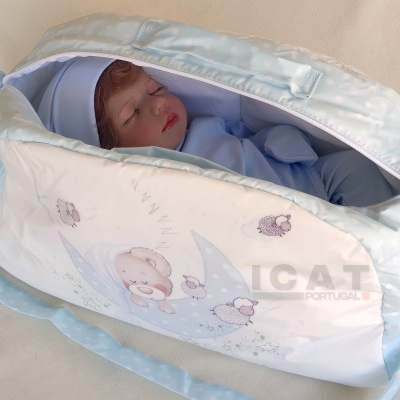 Bebé Reborn Lucas, Boneco Recém-Nascido, Cabelo Enraizado, Pesado, 2kgs 4.4lbs, 18” 45 cms, Com Saco De Maternidade, Cabeça flexível, Corpo em tecido, Pele 3D, Bonecas de Terapia e Cura, Presente de Aniversário