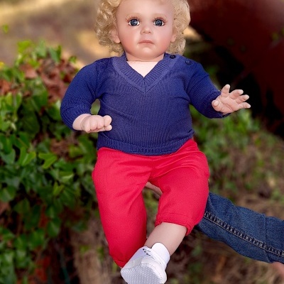 Bebé reborn menino Miguel, com cabelo enraizado realista, peso 2kg, boneca infantil realista de 60 cm com corpo de pano, envio rápido, pronto para enviar Bebé reborn menino Miguel, com cabelo enraizado realista, peso 2kg, boneca infantil realista de 60 cm com corpo de pano, envio rápido, pronto para enviar