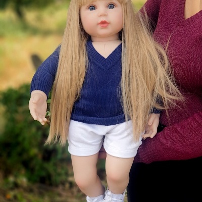 Bonecas Bebês Reborn Gêmeas Para Crianças, 58 cm, 1,5 kg, Cabelo Loiro Longo, Corpo De Tecido, Vinil Macio, Tamanho Natural, Envio Rápido Bonecas Bebês Reborn Gêmeas Para Crianças, 58 cm, 1,5 kg, Cabelo Loiro Longo, Corpo De Tecido, Vinil Macio, Tamanho Natural, Envio Rápido