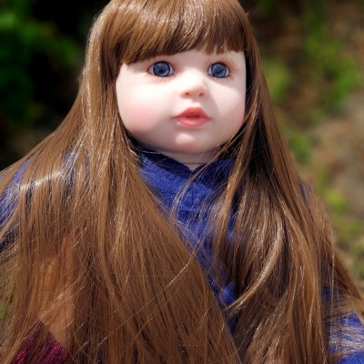 Bonecas reborn Gêmeas Realistas, 60 cm de altura, 1,5 kg cada, Cabelo Castanho Comprido, Corpo de Tecido, Vinil Macio, Presente de Aniversário Bonecas reborn Gêmeas Realistas, 60 cm de altura, 1,5 kg cada, Cabelo Castanho Comprido, Corpo de Tecido, Vinil Macio, Presente de Aniversário