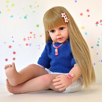 Bonecas Bebês Reborn Gêmeas Para Crianças, 58 cm, 1,5 kg, Cabelo Loiro Longo, Corpo De Tecido, Vinil Macio, Tamanho Natural, Envio Rápido Bonecas Bebês Reborn Gêmeas Para Crianças, 58 cm, 1,5 kg, Cabelo Loiro Longo, Corpo De Tecido, Vinil Macio, Tamanho Natural, Envio Rápido