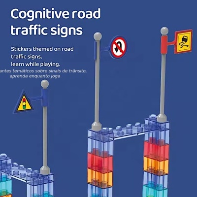 Blocos Magnéticos De Construção 154 Peças Pista de Corrida Magnética. A melhor prenda de aniversário para rapazes e raparigas. Ideal para manter as crianças ocupadas durante as férias.