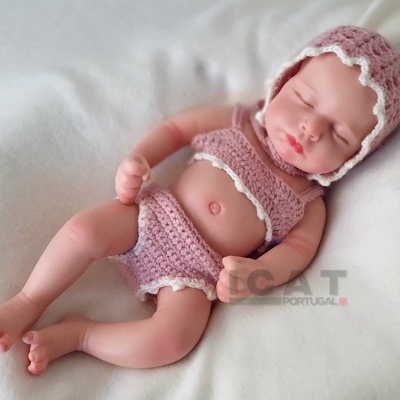 Bebé Reborn de Corpo Inteiro em Silicone, Mini Boneca Prematuro Menina, 1kgs, 30cms, Toque realista, Anatomicamente Correto, Pode Tomar Banho Bebé Reborn de Corpo Inteiro em Silicone, Mini Boneca Prematuro Menina, 1kgs, 30cms, Toque realista, Anatomicamente Correto, Pode Tomar Banho