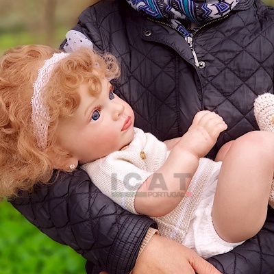 Boneca Reborn Menina Sónia, cabelo Enraizado Realista, Peso 2 kg, Boneca Infantil Realista de 50 cms com Corpo de Tecido, Envio Rápido, Ideal para Presente de Aniversário Boneca Reborn Menina Sónia, cabelo Enraizado Realista, Peso 2 kg, Boneca Infantil Realista de 50 cms com Corpo de Tecido, Envio Rápido, Ideal para Presente de Aniversário