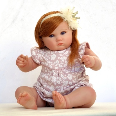 Boneca bebé reborn Mariana, peso 4 kg, pesada, cabeça flexível, corpo em tecido, vinil macio, pele 3D, criança realista de 60 cms, presente de aniversário Boneca bebé reborn Mariana, peso 4 kg, pesada, cabeça flexível, corpo em tecido, vinil macio, pele 3D, criança realista de 60 cms, presente de aniversário