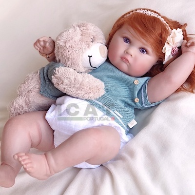 Boneca reborn menina Mariana, peso 2,5kg, boneca realista grande de 60cm com cabeça flexível, um presente perfeito para as meninas Boneca reborn menina Mariana, peso 2,5kg, boneca realista grande de 60cm com cabeça flexível, um presente perfeito para as meninas