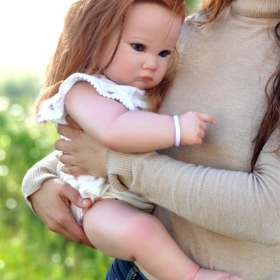 Boneca bebé reborn Mariana, peso 4 kg, pesada, cabeça flexível, corpo em tecido, vinil macio, pele 3D, criança realista de 60 cms, presente de aniversário