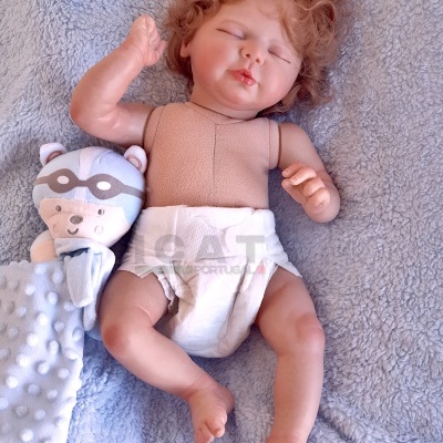 Bebé Reborn Menino Martim Recém-nascido com Cabelo Enraizado, Boneca de Dormir Totalmente Pesada, 2kgs, 50cms, Em Bolsa de Transporte, Cabeça Flexível, Corpo em Pano Bebé Reborn Menino Martim Recém-nascido com Cabelo Enraizado, Boneca de Dormir Totalmente Pesada, 2kgs, 50cms, Em Bolsa de Transporte, Cabeça Flexível, Corpo em Pano