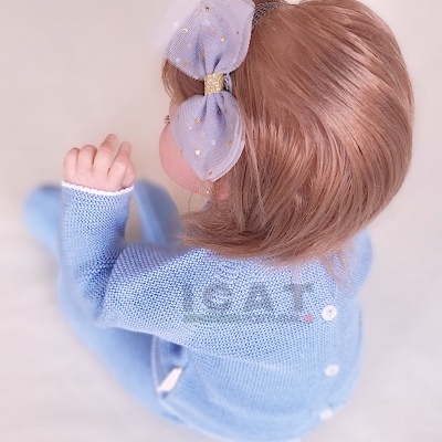 Bebé reborn recém-nascido Britney com cabelo enraizado, boneca de dormir realista, 1 kg, pronto para enviar, presente de aniversário