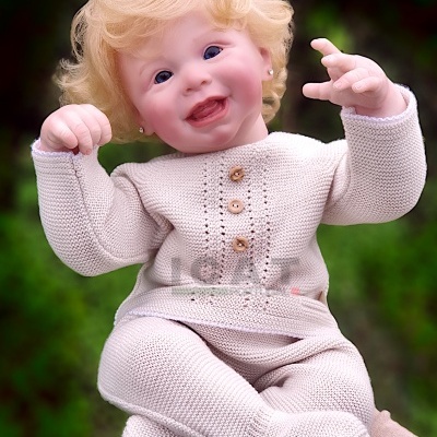 Boneca Reborn Menina Natalie Com Síndrome de Down, Cabelo Realista Raizado, Peso 2,5kg, Super Realista, Corpo de Tecido, Envio Rápido, Presente Único