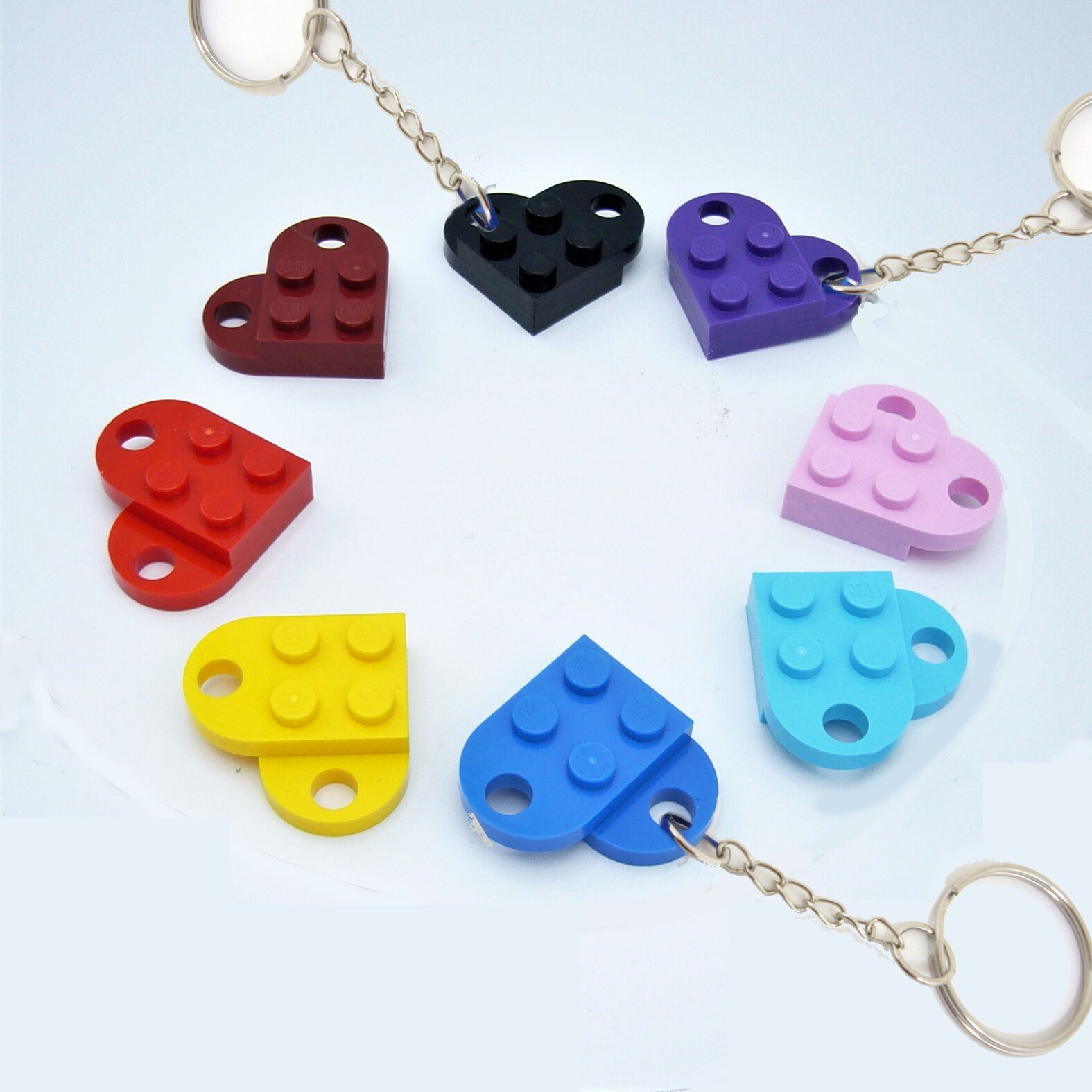 Porta-chaves Coração 2 em 1