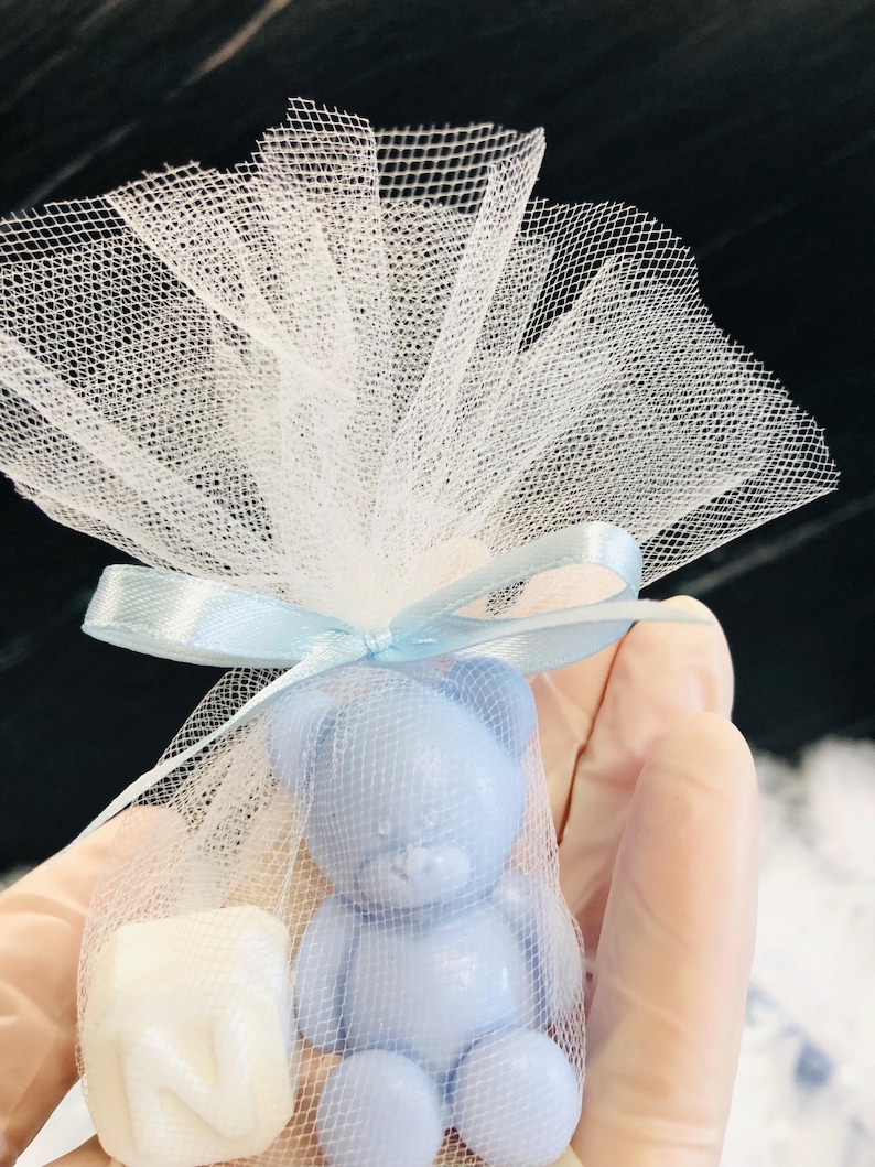 Lembrança Sabonetes Mini Ursinho + Inicial