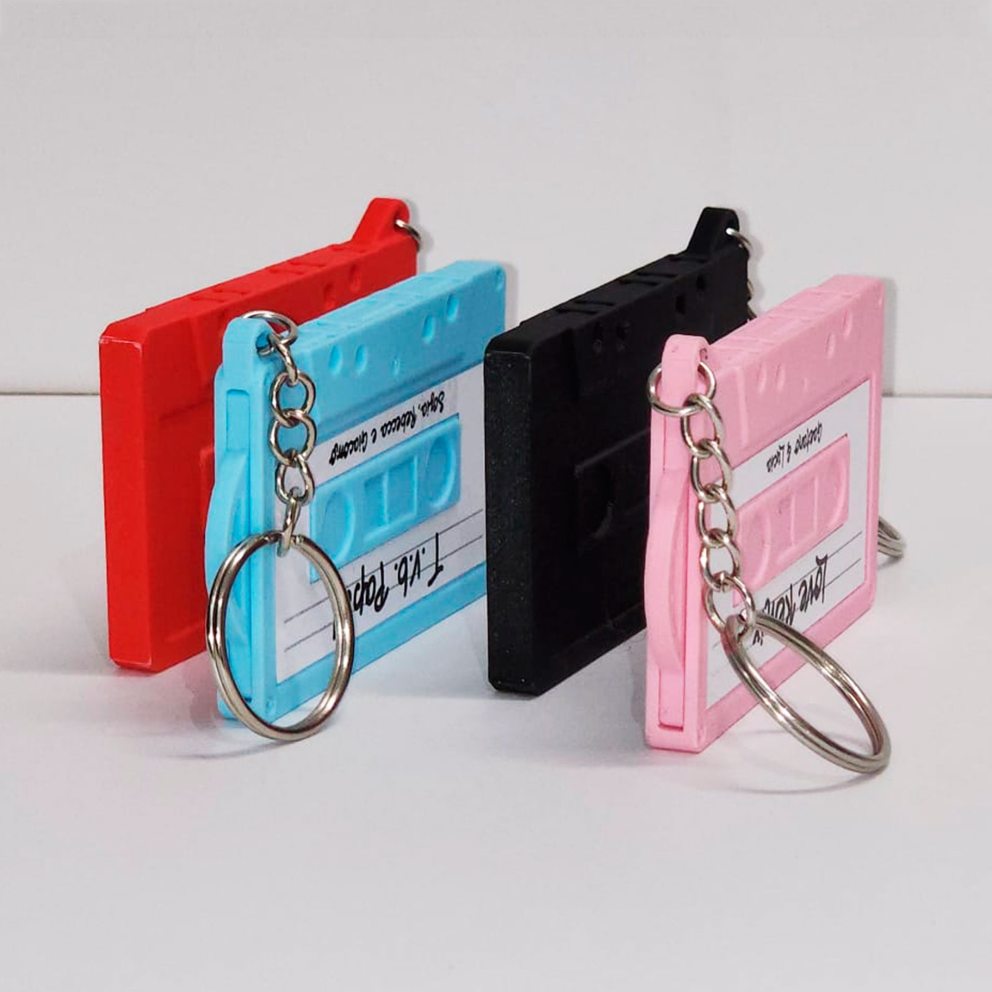 Porta-Chaves Retro Cassete com Porta-Fotos