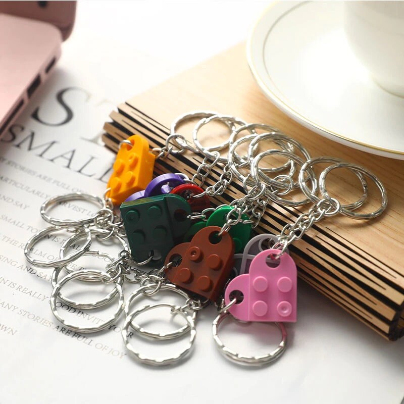 Porta-chaves Coração 2 em 1