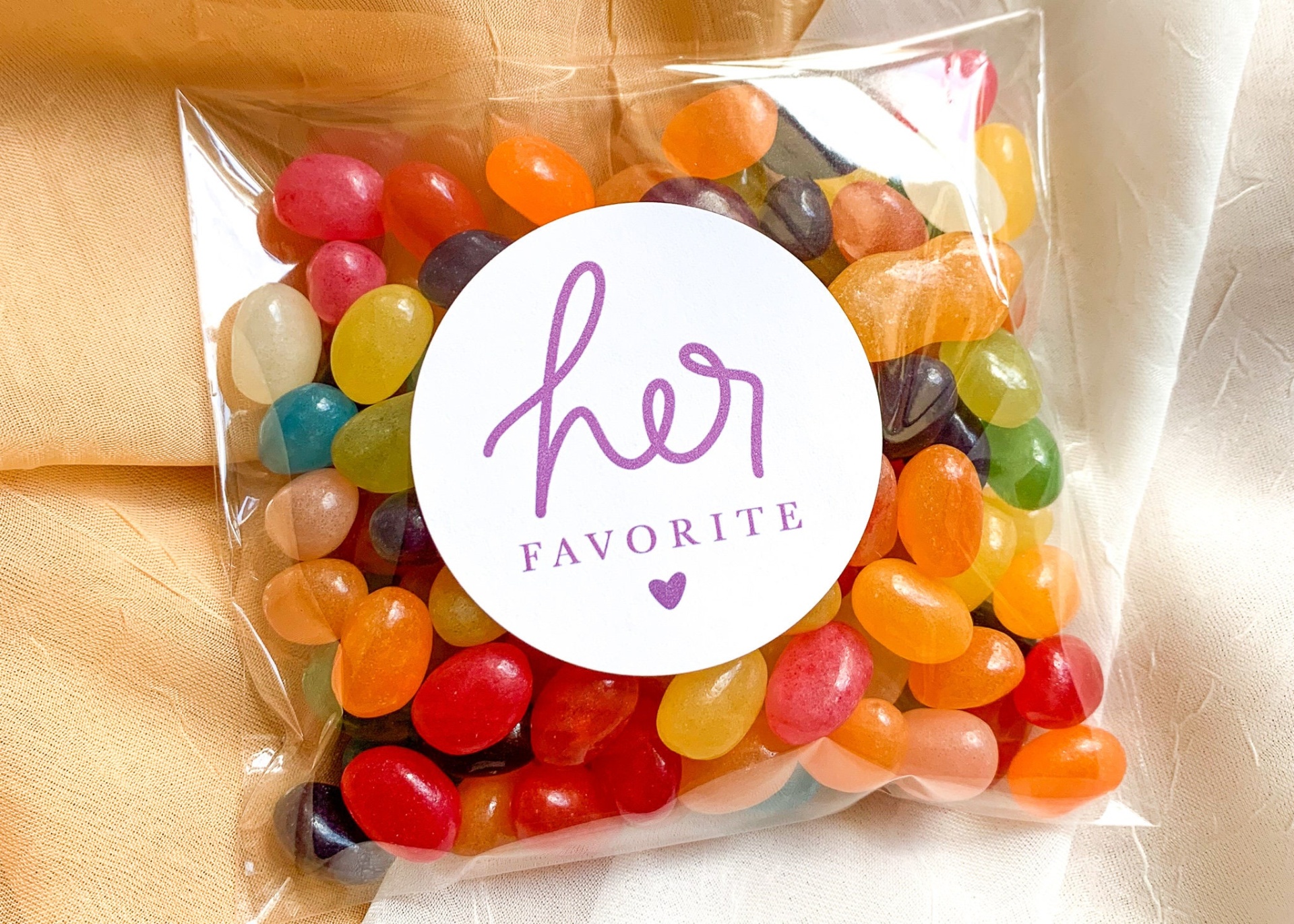 🍬 Saqueta Doce Personalizada – Gomas Sortidas com Etiqueta