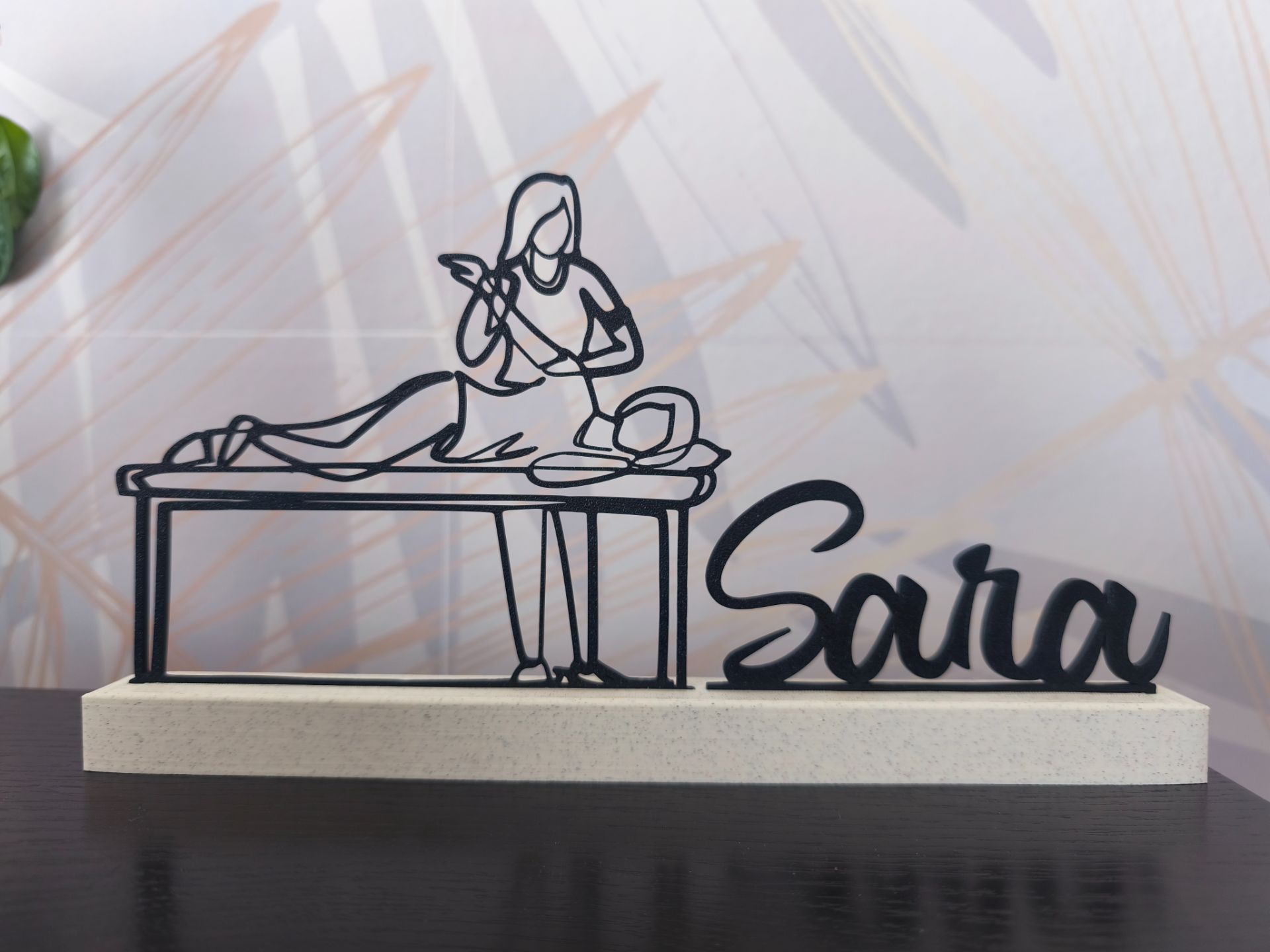 Placa Personalizada para Fisioterapeuta