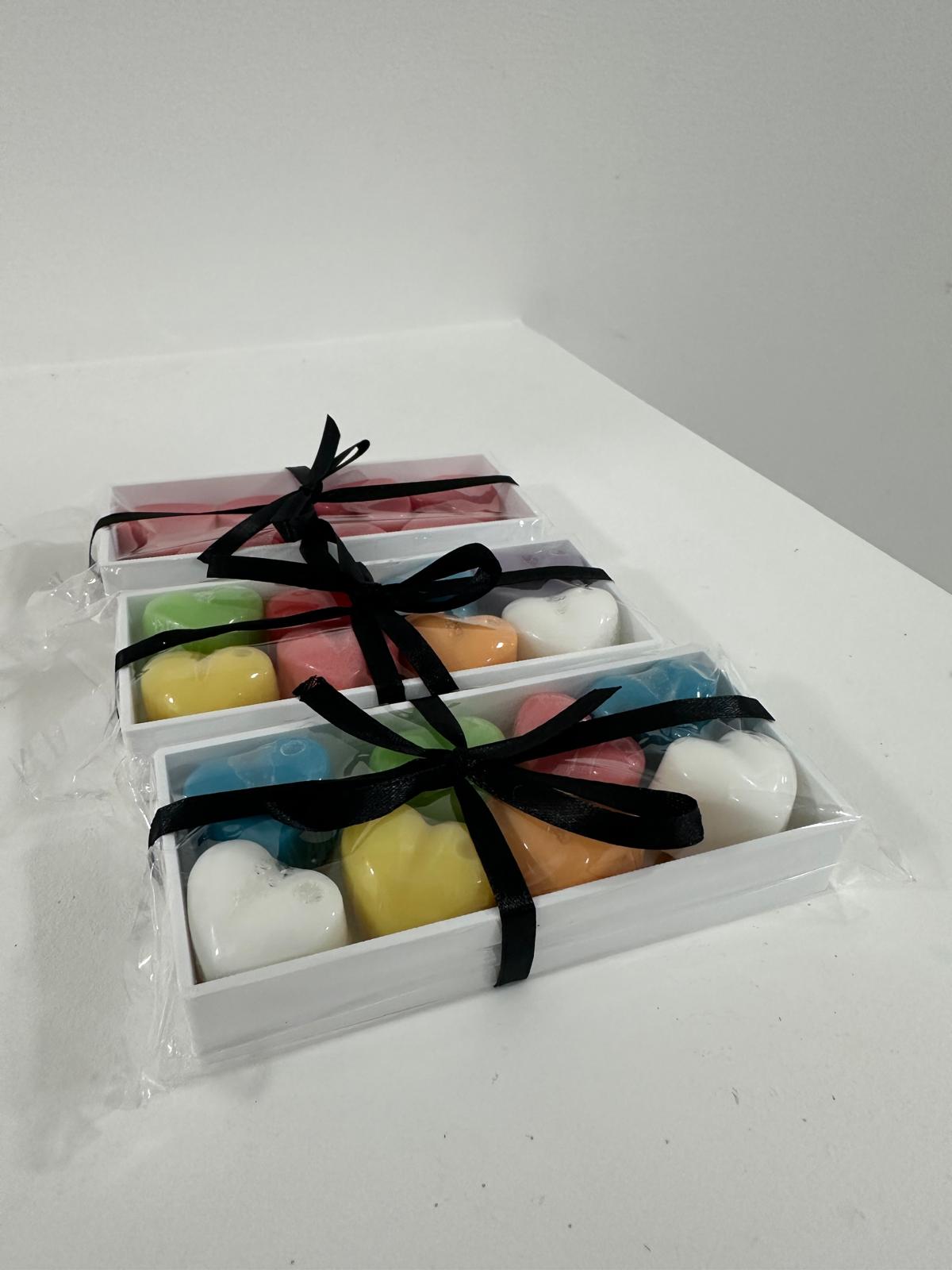 Caixa de Sabonetes Corações – Lembrança Perfeita!