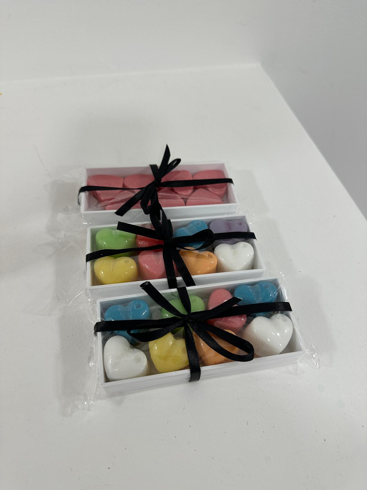 Caixa de Sabonetes Corações – Lembrança Perfeita!