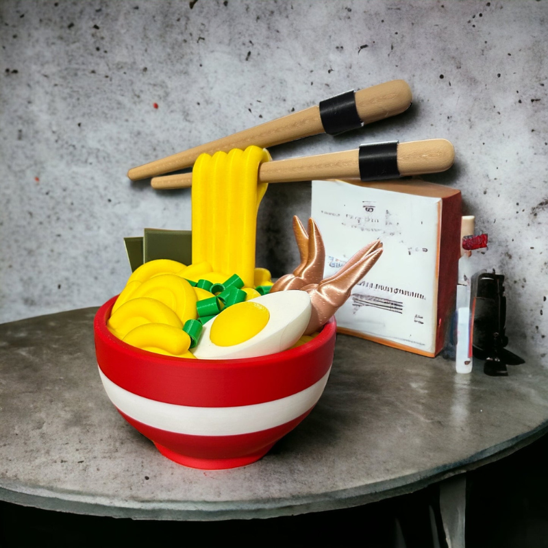 Tigela de Ramen com Compartimento Secreto