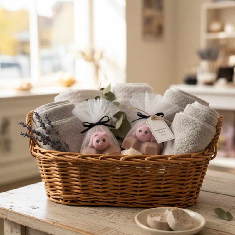 Lembrança Sabonete de Coração  com Animal 3D