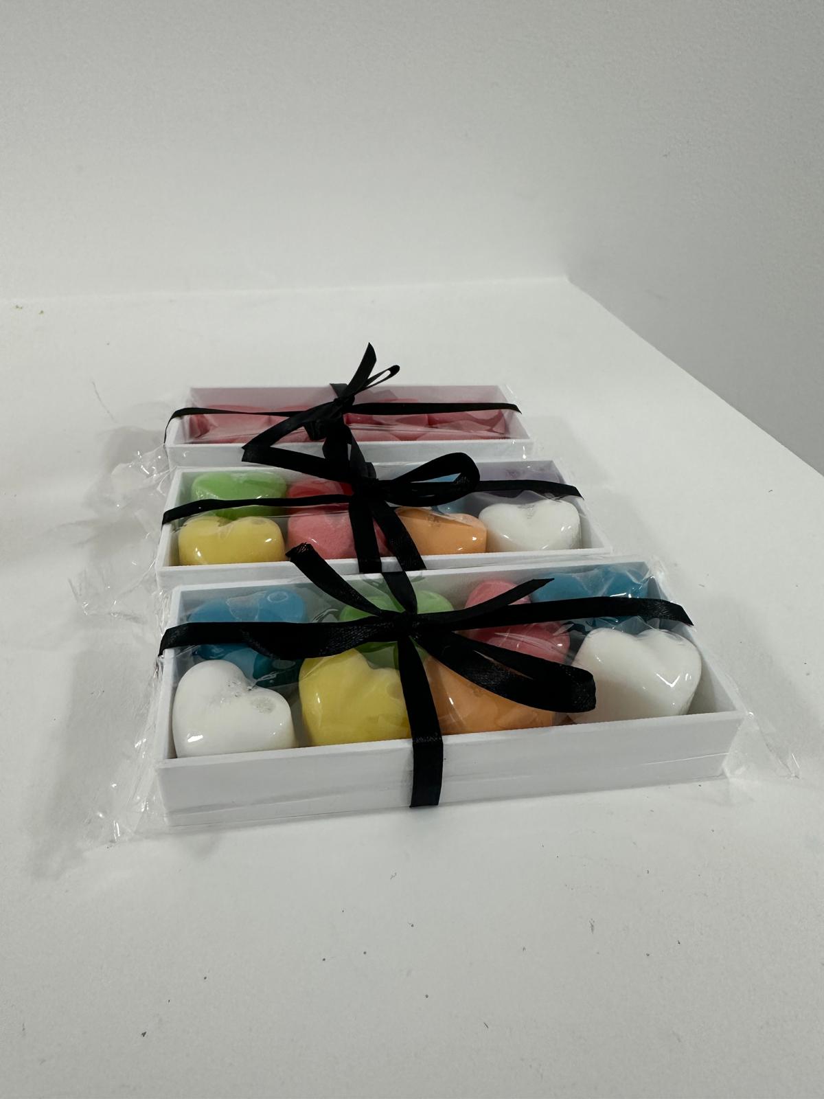 Caixa de Sabonetes Corações – Lembrança Perfeita!