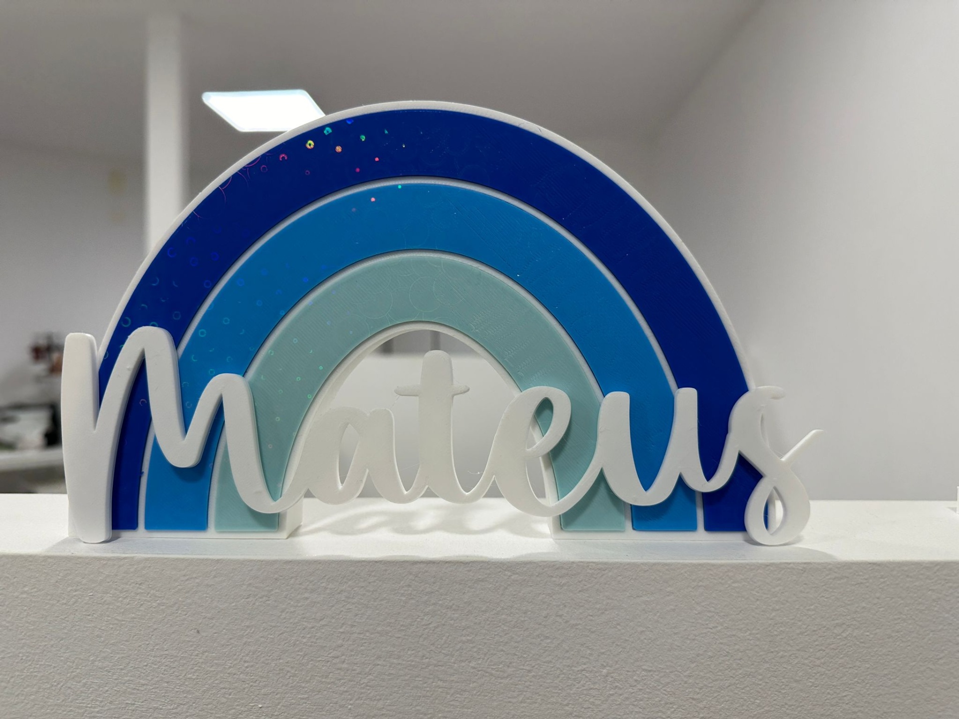 Placa Arco-Íris Personalizada