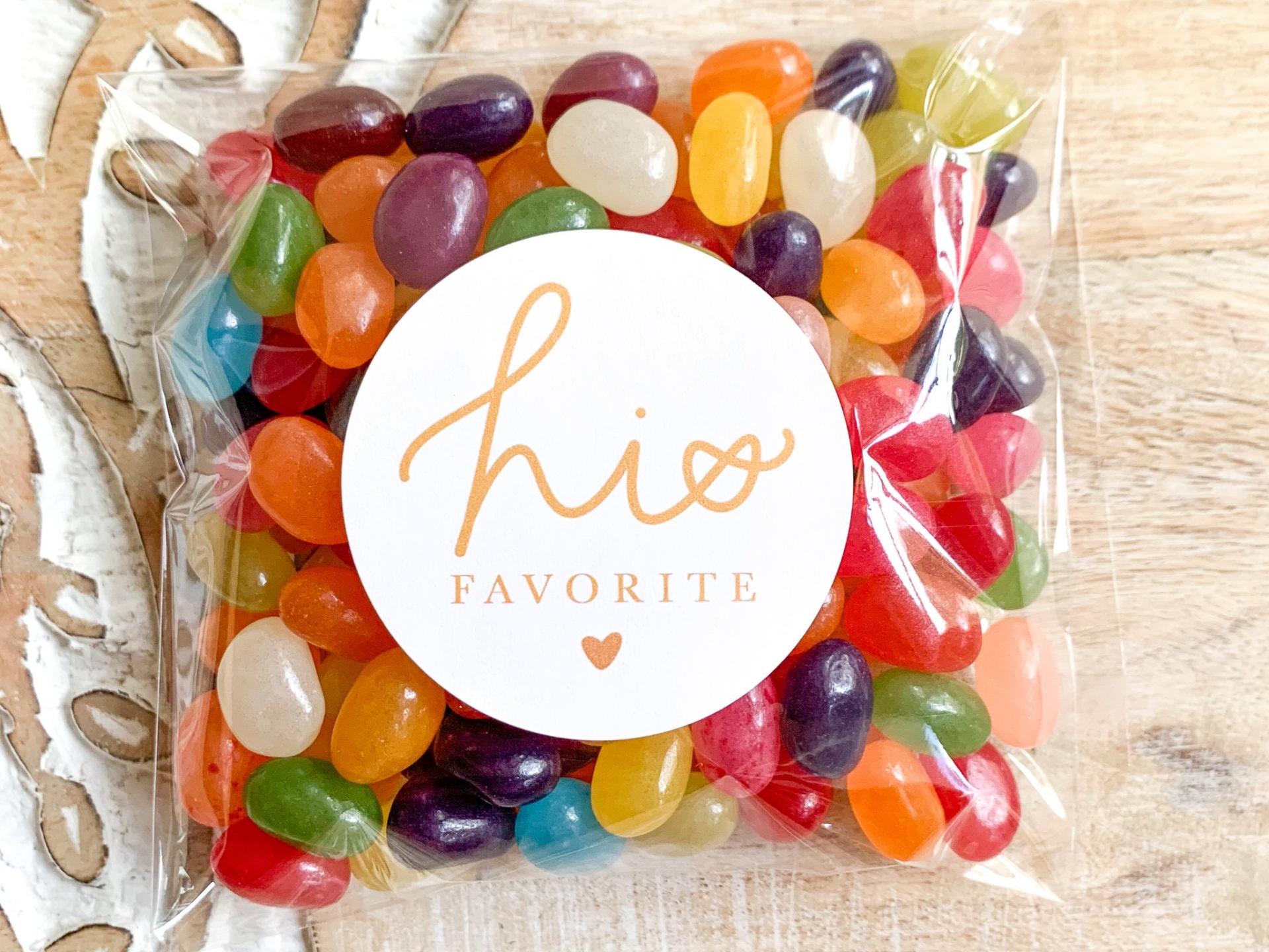 🍬 Saqueta Doce Personalizada – Gomas Sortidas com Etiqueta