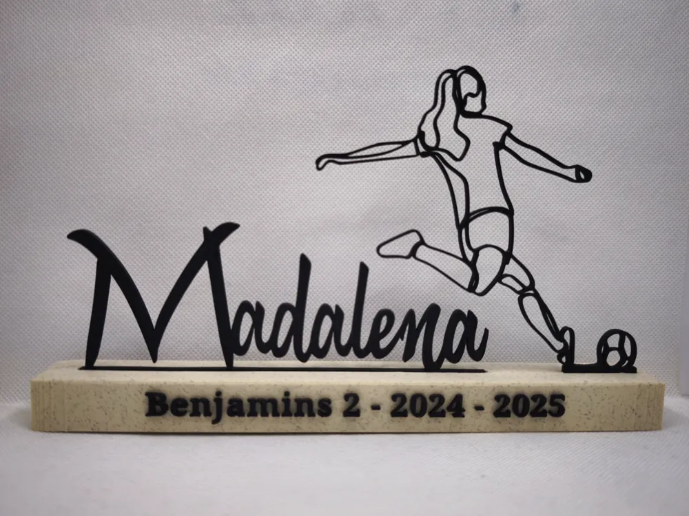 Placa Personalizada Jogador(a) de Futebol