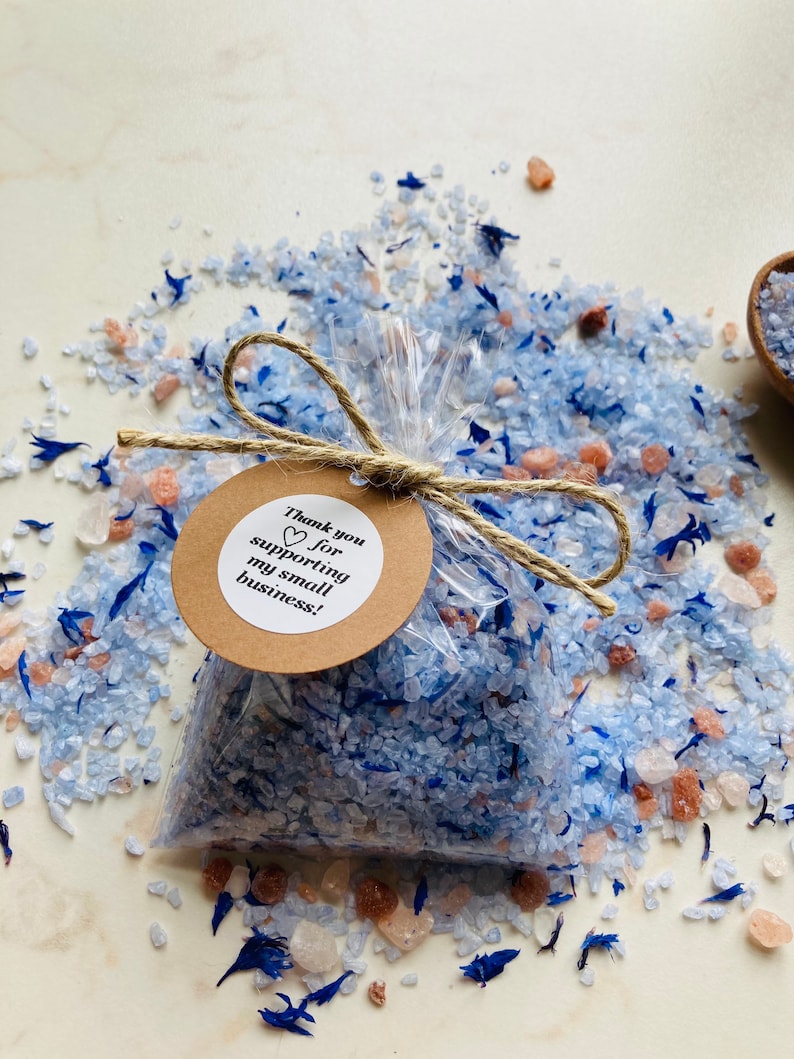 Lembrança Sal de Banho com Centáureas