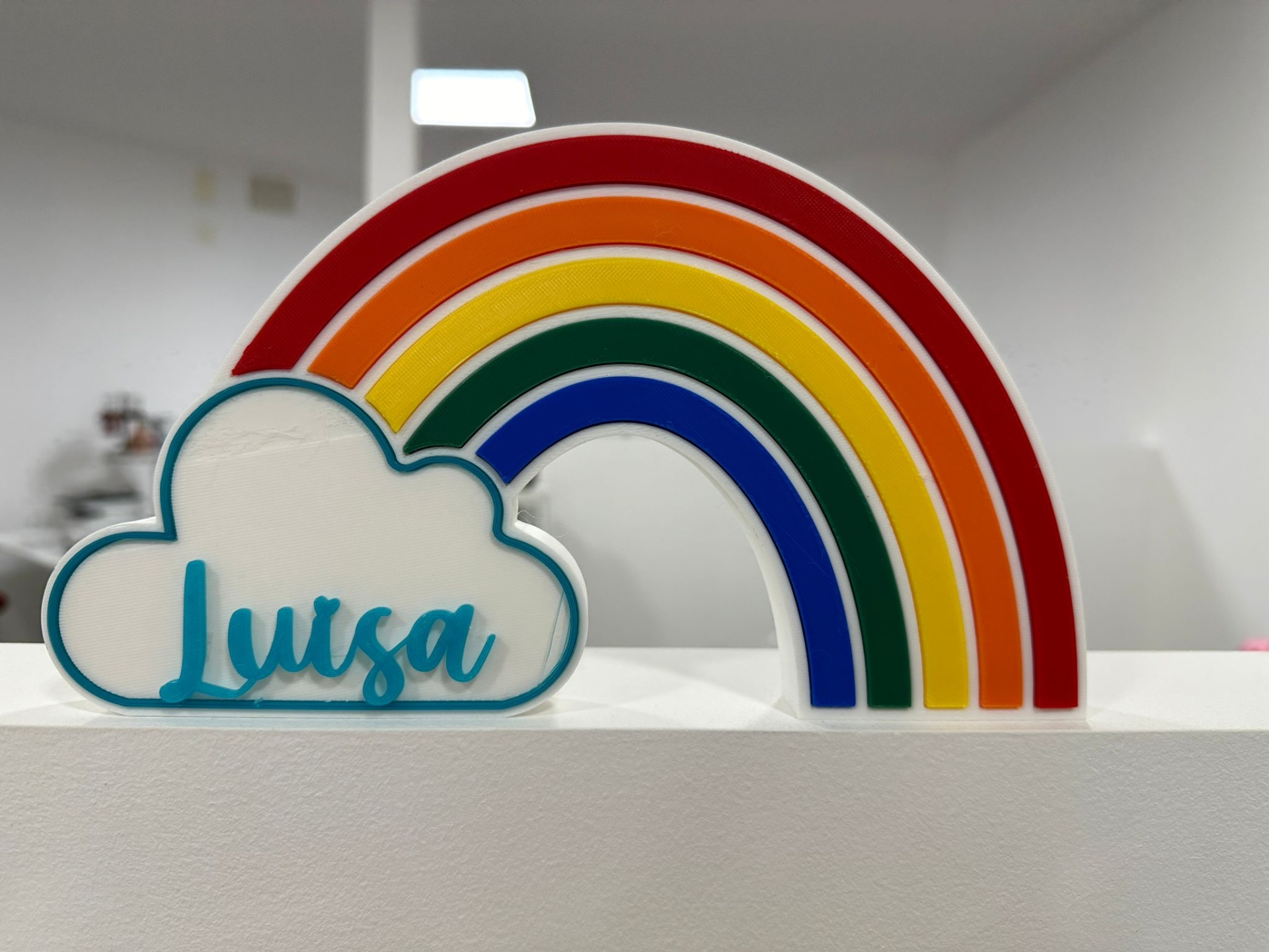 Placa Arco-Íris Personalizada