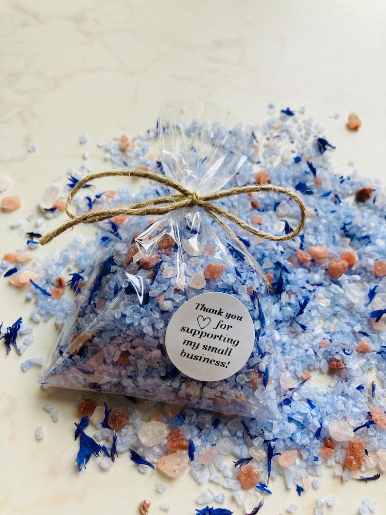 Lembrança Sal de Banho com Centáureas