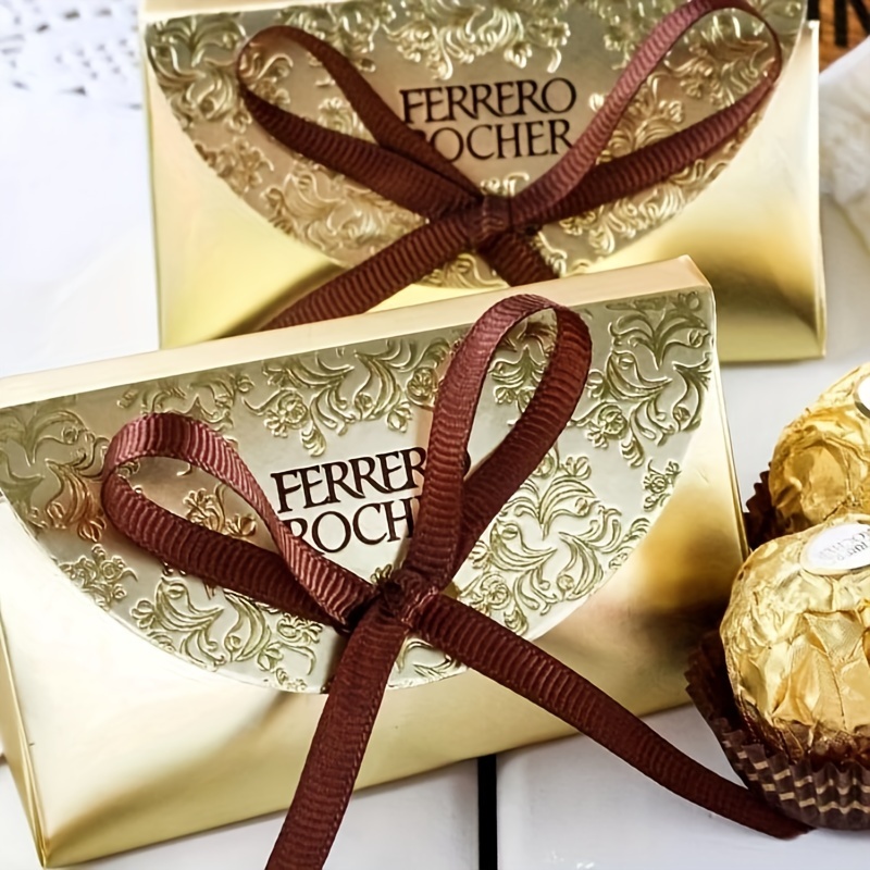 Caixa Presente Ferrero Rocher Dourada (x2)