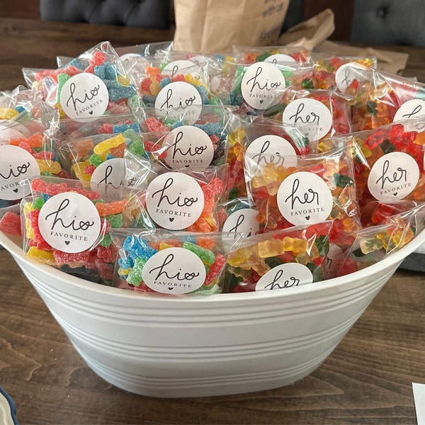 🍬 Saqueta Doce Personalizada – Gomas Sortidas com Etiqueta