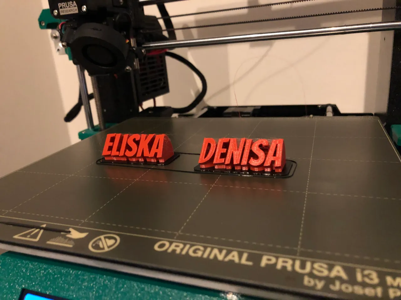 Placa de Nome Personalizada - Design Curvo (1 Linha)