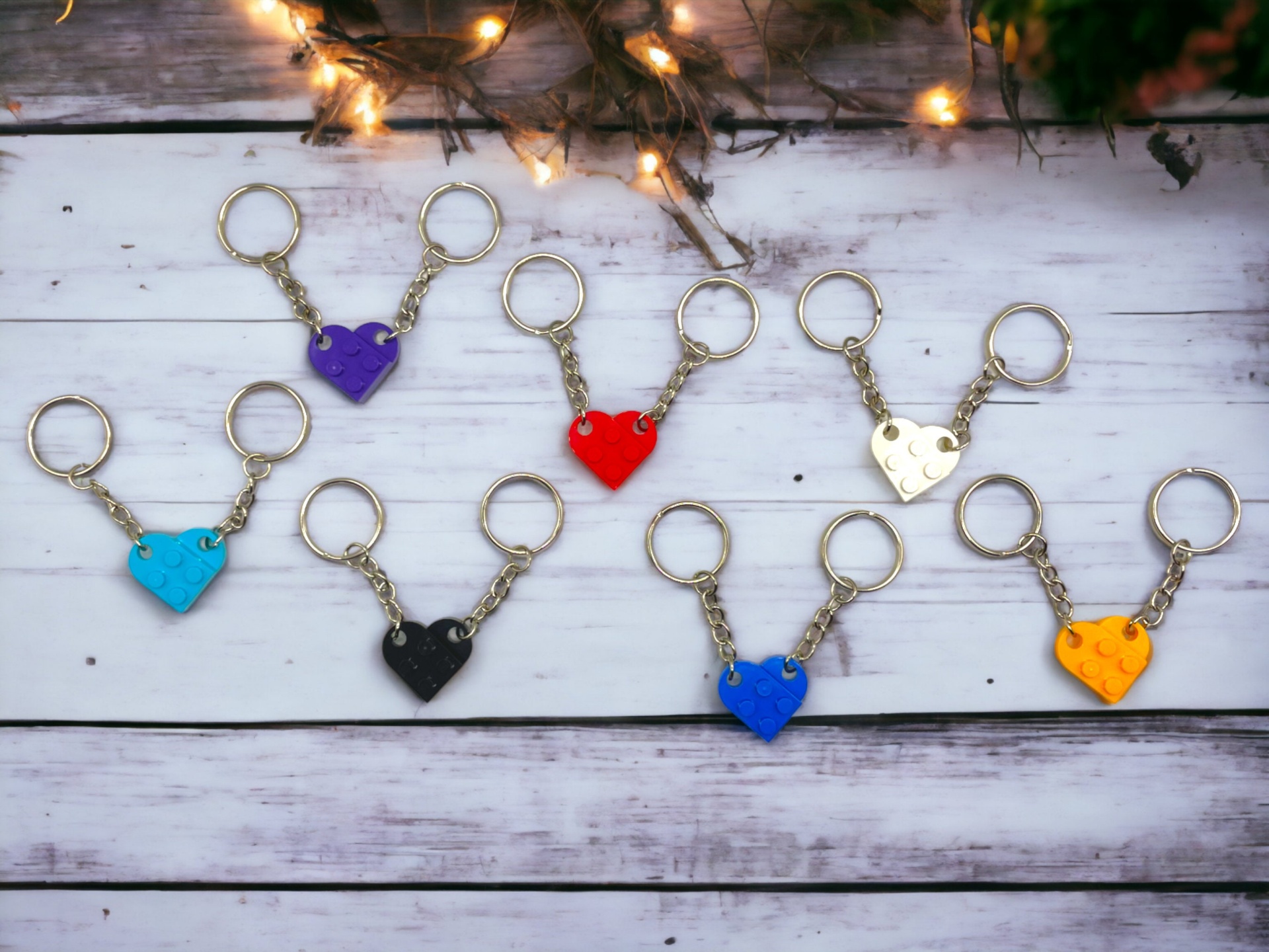 Porta-chaves Coração 2 em 1