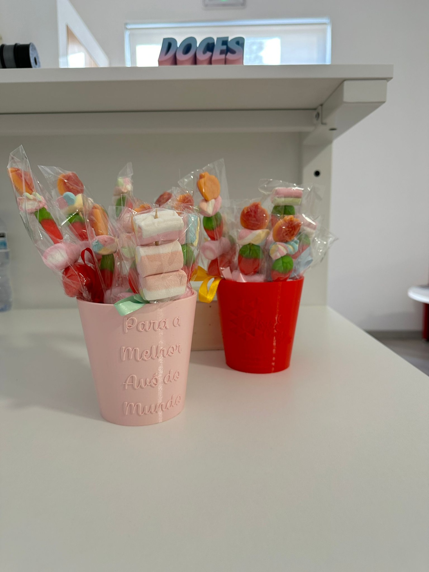 🍭 Copo Personalizado com Espetadas de Doces