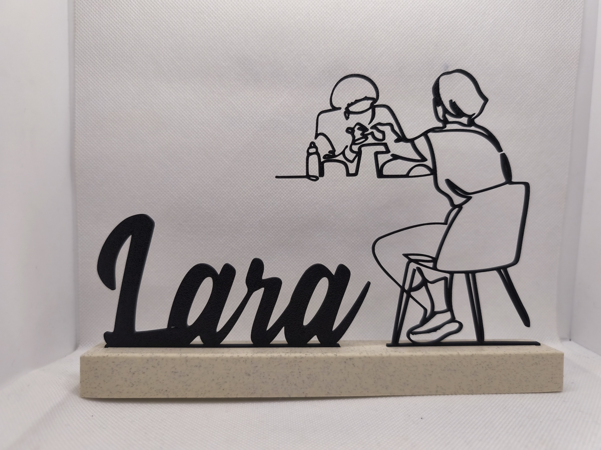 Placa Personalizada de Esteticista de Unhas