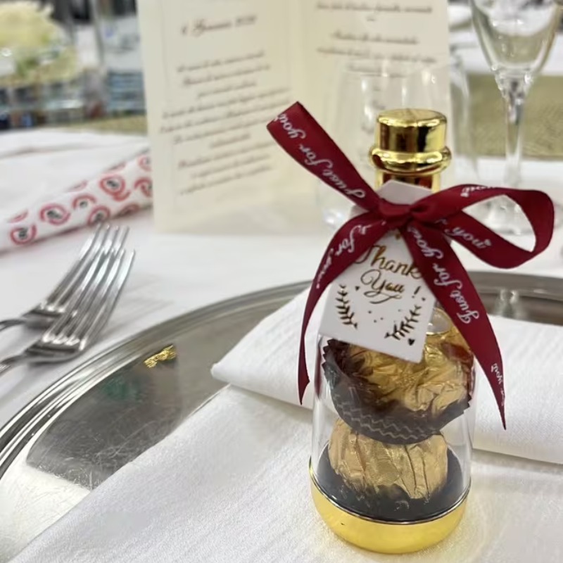 Lembrança Garrafinha Criativa com Ferrero Rocher