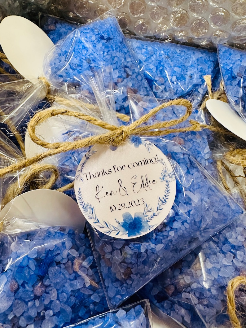 Lembrança Sal de Banho com Centáureas