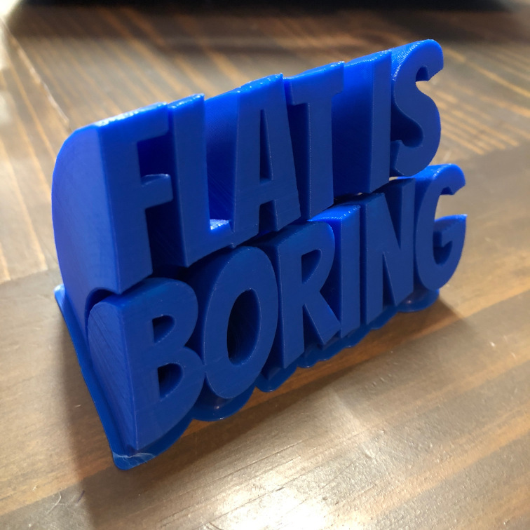 Placa de Nome Personalizada - Design Curvo (2 Linhas)