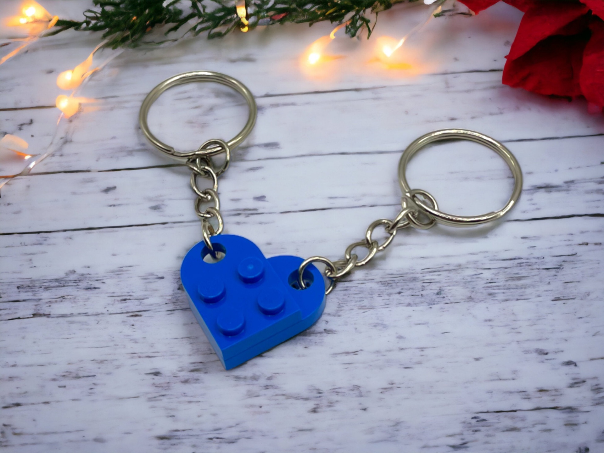 Porta-chaves Coração 2 em 1
