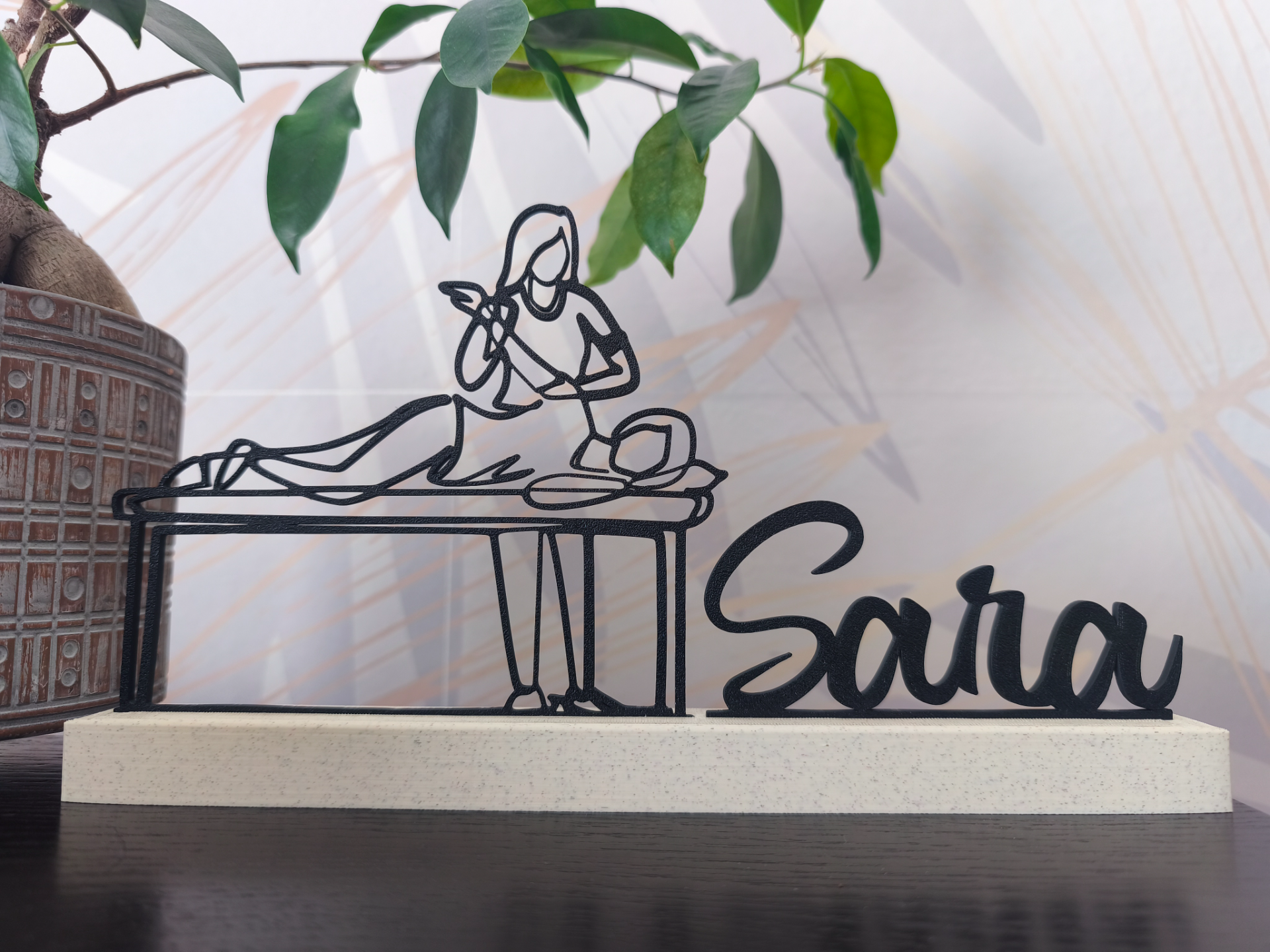 Placa Personalizada para Fisioterapeuta