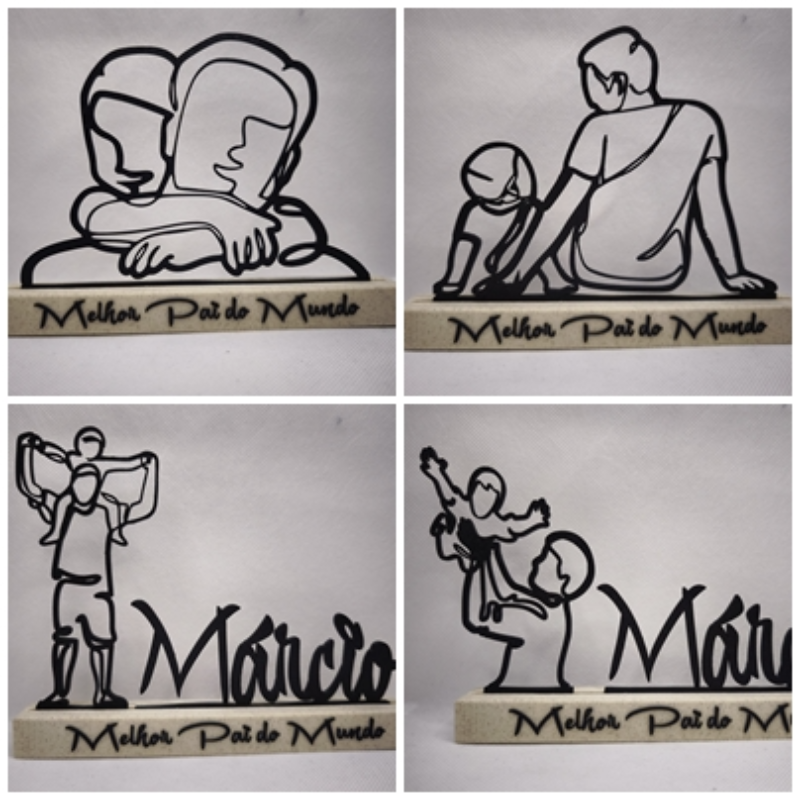 Placa Personalizada Melhor Pai do Mundo