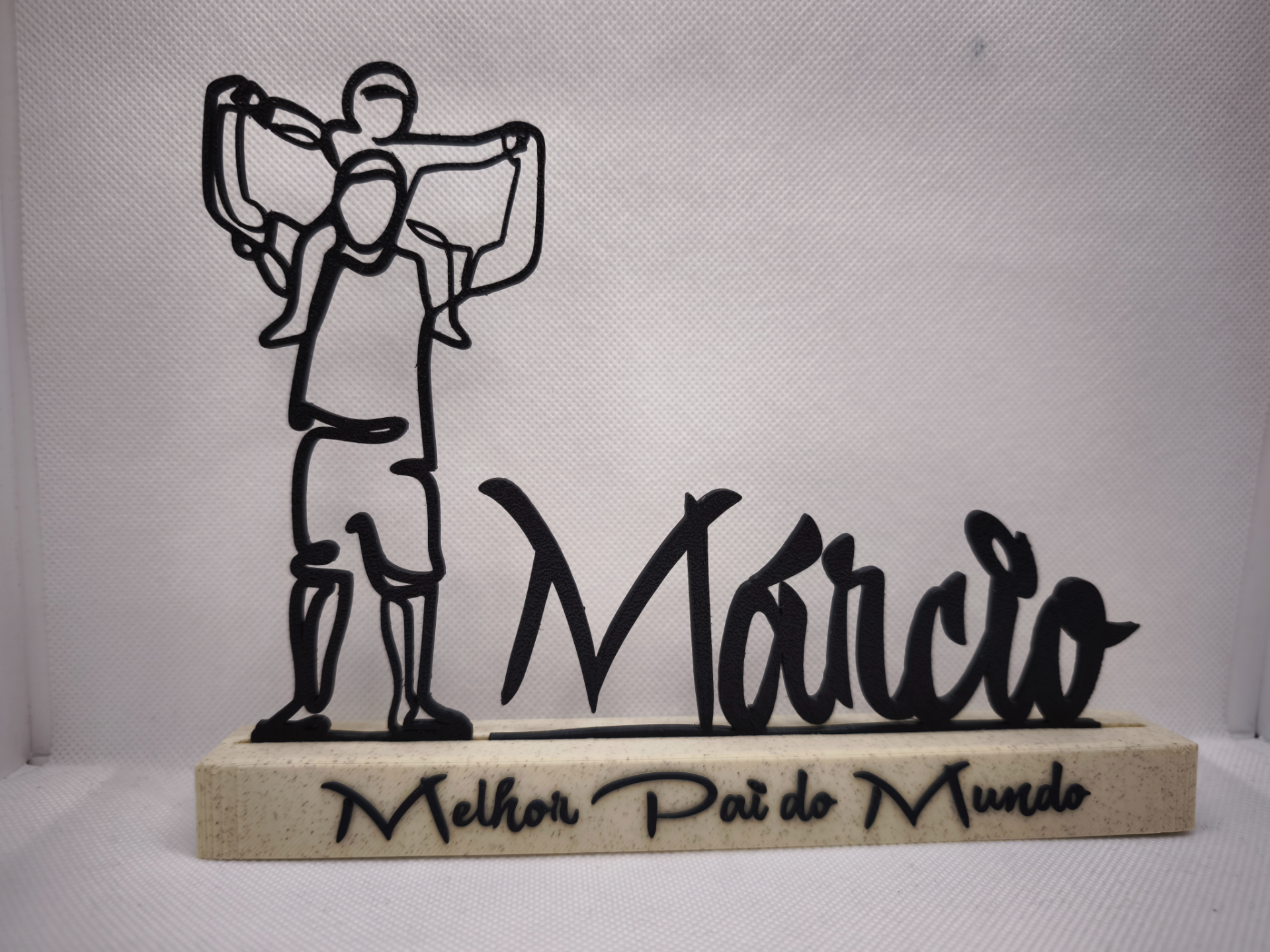 Placa Personalizada Melhor Pai do Mundo