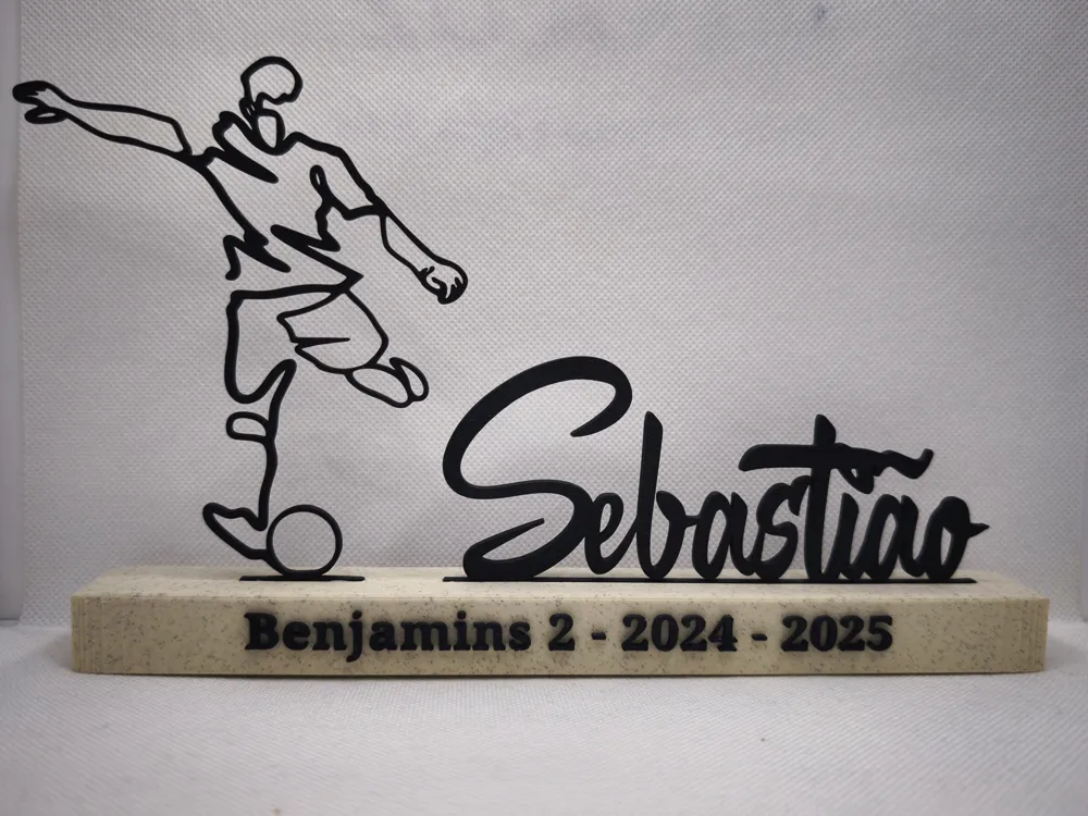 Placa Personalizada Jogador(a) de Futebol