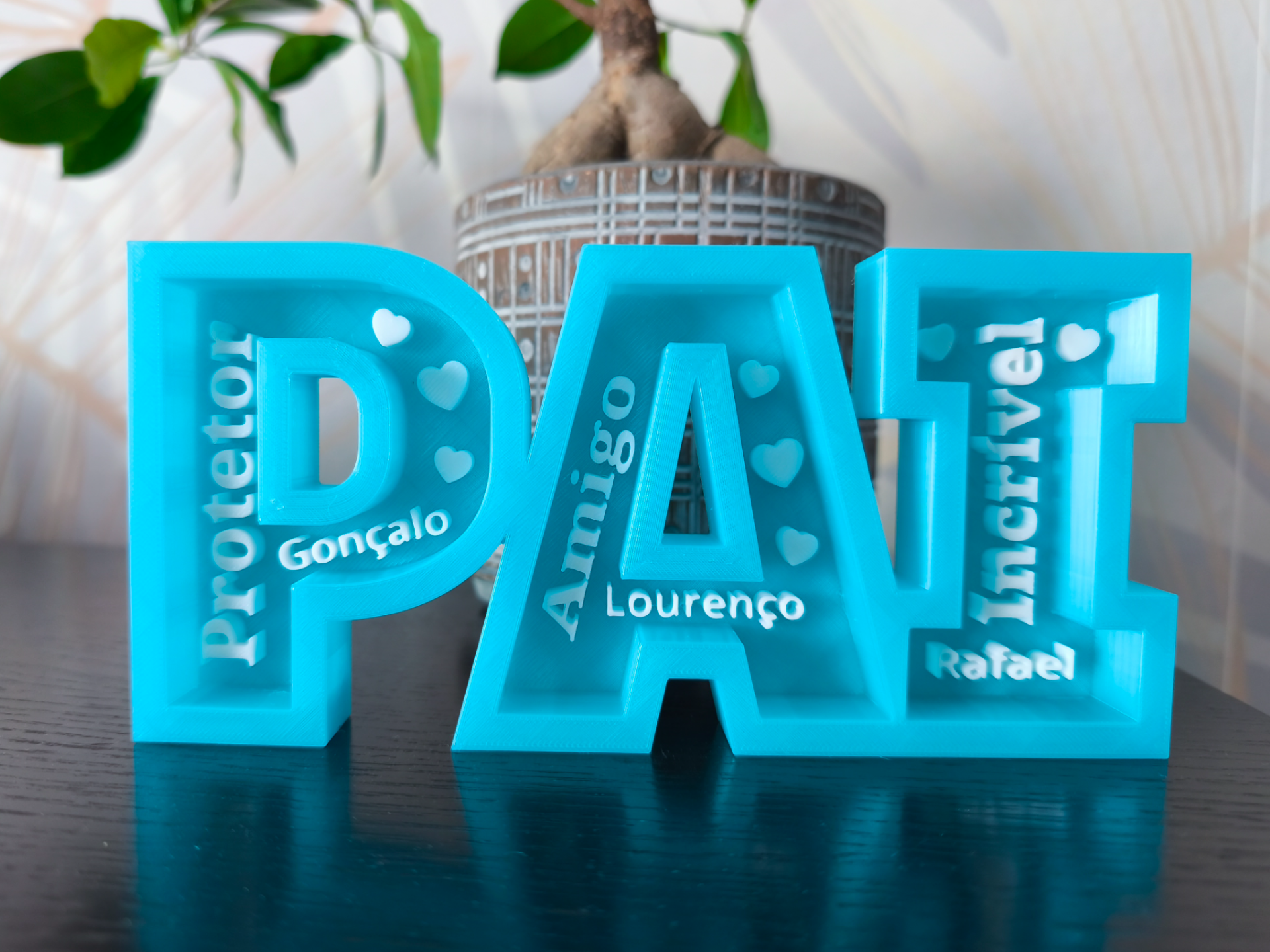 Letra Decorativa -  PAI Personalizado