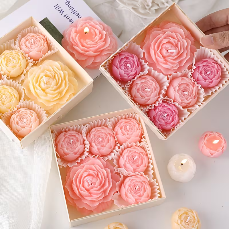 Lembrança Conjunto de Velas Florais