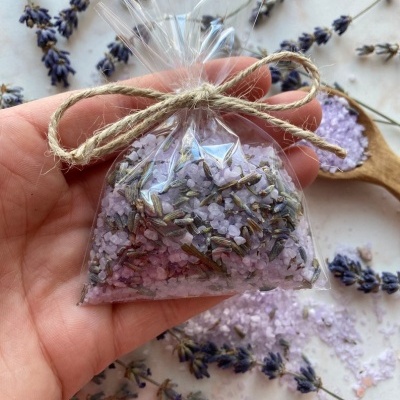 Lembrança Sal de Banho com Lavanda