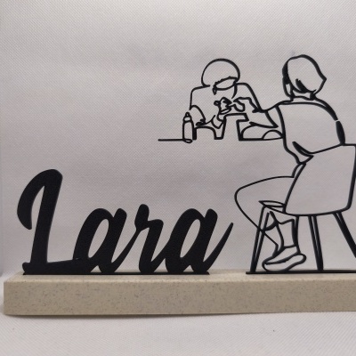 Placa Personalizada de Esteticista de Unhas